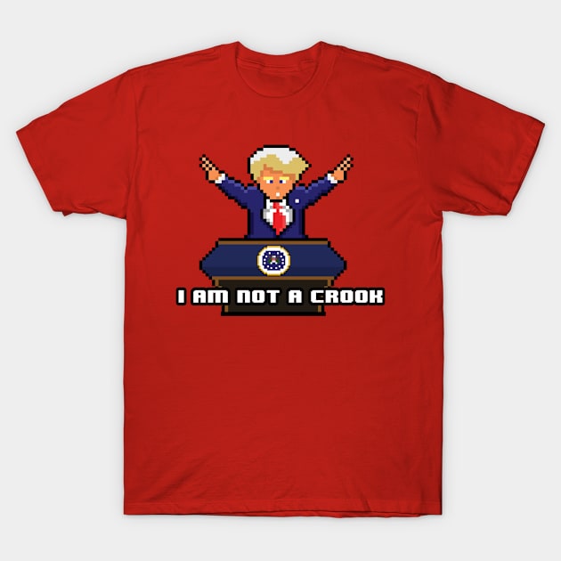 I Am Not A Crook T-Shirt by MonkeyLogick